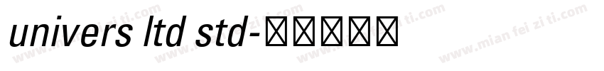univers ltd std字体转换
